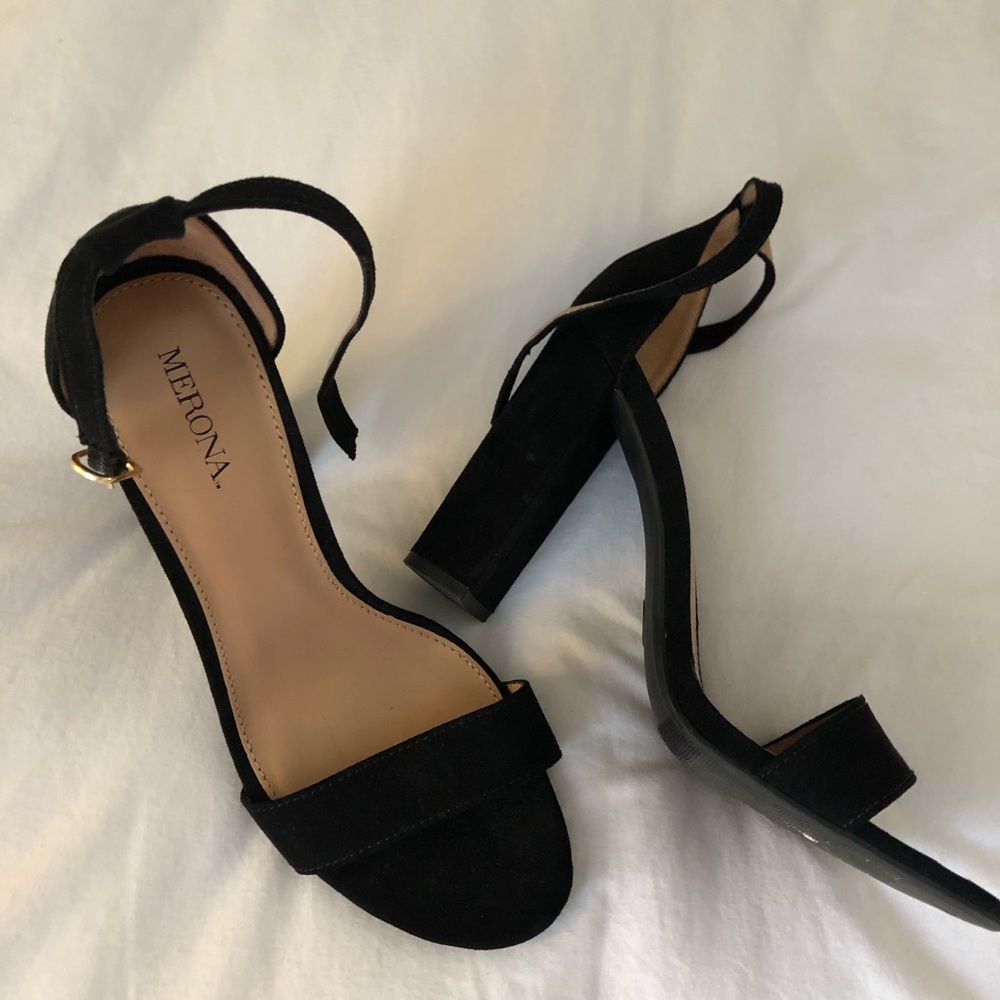 Target Black Strappy Heels